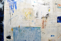 Original art for sale at UGallery.com | Dive In by Julie Weaverling | $1,080 | mixed media artwork | 30' h x 40' w | thumbnail 2