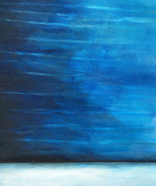 Diving In Sapphire by Marie-Eve Champagne |   Closeup View of Artwork 