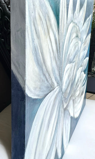 Original art for sale at UGallery.com | Blue Lotus by DL Watson | $4,950 | acrylic painting | 30' h x 60' w | photo 2