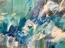 Original art for sale at UGallery.com | Cosmic Force by DL Watson | $1,425 | acrylic painting | 24' h x 24' w | thumbnail 4