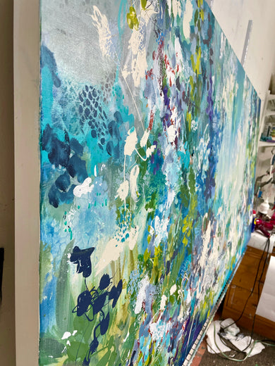 Secret Garden by DL Watson |  Side View of Artwork 