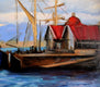 Original art for sale at UGallery.com | Docked in Oban II by Jonelle Summerfield | $950 | oil painting | 24' h x 30' w | thumbnail 4