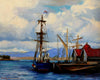 Original art for sale at UGallery.com | Docked in Oban II by Jonelle Summerfield | $950 | oil painting | 24' h x 30' w | thumbnail 1