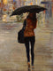 Original art for sale at UGallery.com | Dodging the Drizzle by Onelio Marrero | $350 | oil painting | 8' h x 6' w | thumbnail 1