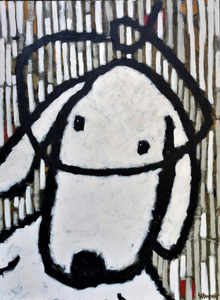Original art for sale at UGallery.com | Dogcatcher by Jaime Ellsworth | $3,300 | acrylic painting | 48' h x 36' w | photo 1