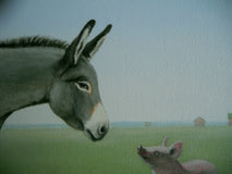 Original art for sale at UGallery.com | Just Met! by Sharon France | $1,000 | acrylic painting | 12' h x 16' w | thumbnail 4