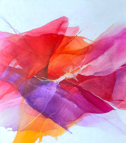 acrylic painting by Dorothy Dunn titled Autumn's Afterglow