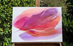 Original art for sale at UGallery.com | Red Wine and Sunsets by Dorothy Dunn | $775 | acrylic painting | 20' h x 28' w | thumbnail 3