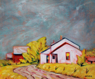 Original art for sale at UGallery.com | After the Rain, Tennessee Tobacco Farm by Doug Cosbie | $350 | oil painting | 10' h x 12' w | photo 1