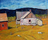 Original art for sale at UGallery.com | Blue Ridge Mountains Farm by Doug Cosbie | $350 | oil painting | 10' h x 12' w | thumbnail 1