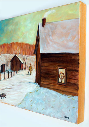 Original art for sale at UGallery.com | Christmas Morning by Doug Cosbie | $425 | oil painting | 14' h x 18' w | photo 3