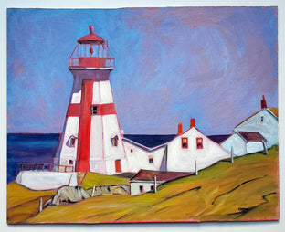 Original art for sale at UGallery.com | East Quoddy Lighthouse, Campobello Island by Doug Cosbie | $375 | oil painting | 11' h x 14' w | photo 3