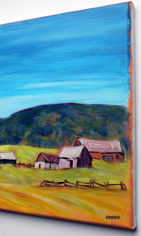 Fauquier County Farm, Virginia by Doug Cosbie |  Closeup View of Artwork 
