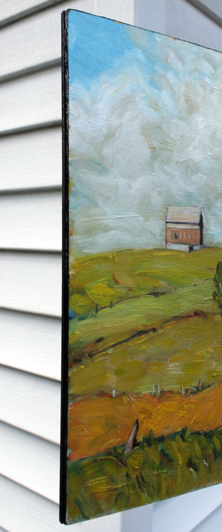 Original art for sale at UGallery.com | Fields and Barn, Homer, NY by Doug Cosbie | $500 | oil painting | 11' h x 14' w | photo 2