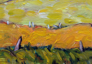 Original art for sale at UGallery.com | Fields and Barn, Homer, NY by Doug Cosbie | $500 | oil painting | 11' h x 14' w | photo 4