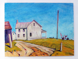 Frederick, Maryland Farm by Doug Cosbie |  Side View of Artwork 