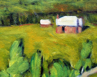 Original art for sale at UGallery.com | Near Great Meadow, Virginia by Doug Cosbie | $300 | oil painting | 8' h x 10' w | photo 4