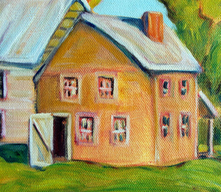 Original art for sale at UGallery.com | Old Bedford Village, PA by Doug Cosbie | $425 | oil painting | 14' h x 18' w | photo 4