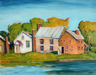 Original art for sale at UGallery.com | Old Bedford Village, PA by Doug Cosbie | $425 | oil painting | 14' h x 18' w | photo 1