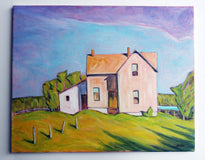 Original art for sale at UGallery.com | Ottawa Valley Farm by Doug Cosbie | $475 | oil painting | 16' h x 20' w | thumbnail 3