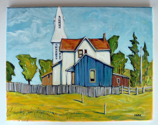 Original art for sale at UGallery.com | Pierces Corners, Ontario by Doug Cosbie | $400 | oil painting | 14' h x 18' w | photo 3