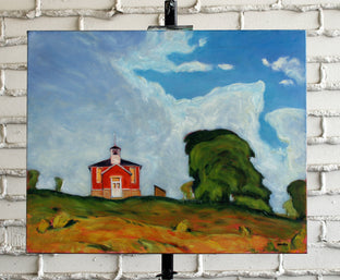 Original art for sale at UGallery.com | The Reed School, Wisconsin by Doug Cosbie | $475 | oil painting | 16' h x 20' w | photo 3