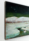 Original art for sale at UGallery.com | Winter Moonlight, Poconos by Doug Cosbie | $375 | oil painting | 12' h x 14' w | thumbnail 2