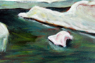 Winter Moonlight, Poconos by Doug Cosbie |   Closeup View of Artwork 