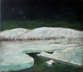 Original art for sale at UGallery.com | Winter Moonlight, Poconos by Doug Cosbie | $375 | oil painting | 12' h x 14' w | thumbnail 1