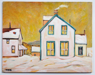 Original art for sale at UGallery.com | Winter's Dusk by Doug Cosbie | $375 | oil painting | 11' h x 14' w | photo 3