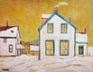 Original art for sale at UGallery.com | Winter's Dusk by Doug Cosbie | $375 | oil painting | 11' h x 14' w | thumbnail 1