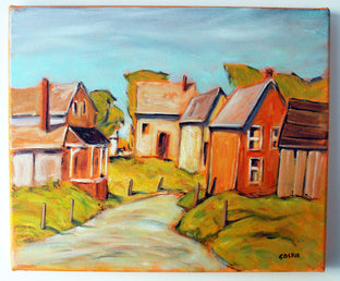 Original art for sale at UGallery.com | Wright Street, Sterling Ontario by Doug Cosbie | $350 | oil painting | 10' h x 12' w | photo 2