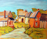 Original art for sale at UGallery.com | Wright Street, Sterling Ontario by Doug Cosbie | $350 | oil painting | 10' h x 12' w | thumbnail 1