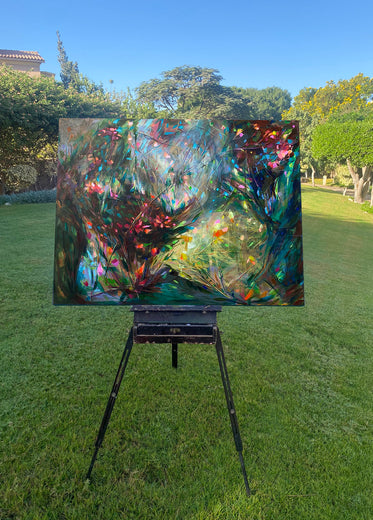 Addicted To Flowers by Dowa Hattem |  Context View of Artwork 