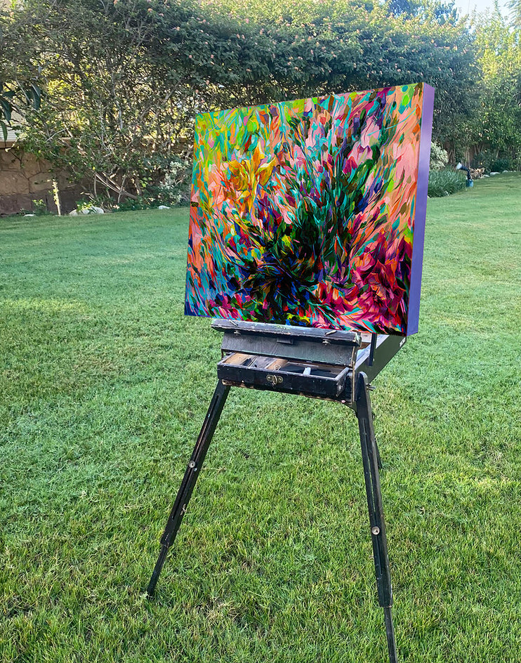 Hidden Flower by Dowa Hattem |  Side View of Artwork 