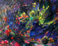 Original art for sale at UGallery.com | It Is Currently 1:00 O'Clock After Midnight by Dowa Hattem | $2,100 | acrylic painting | 31.49' h x 39.37' w | thumbnail 1