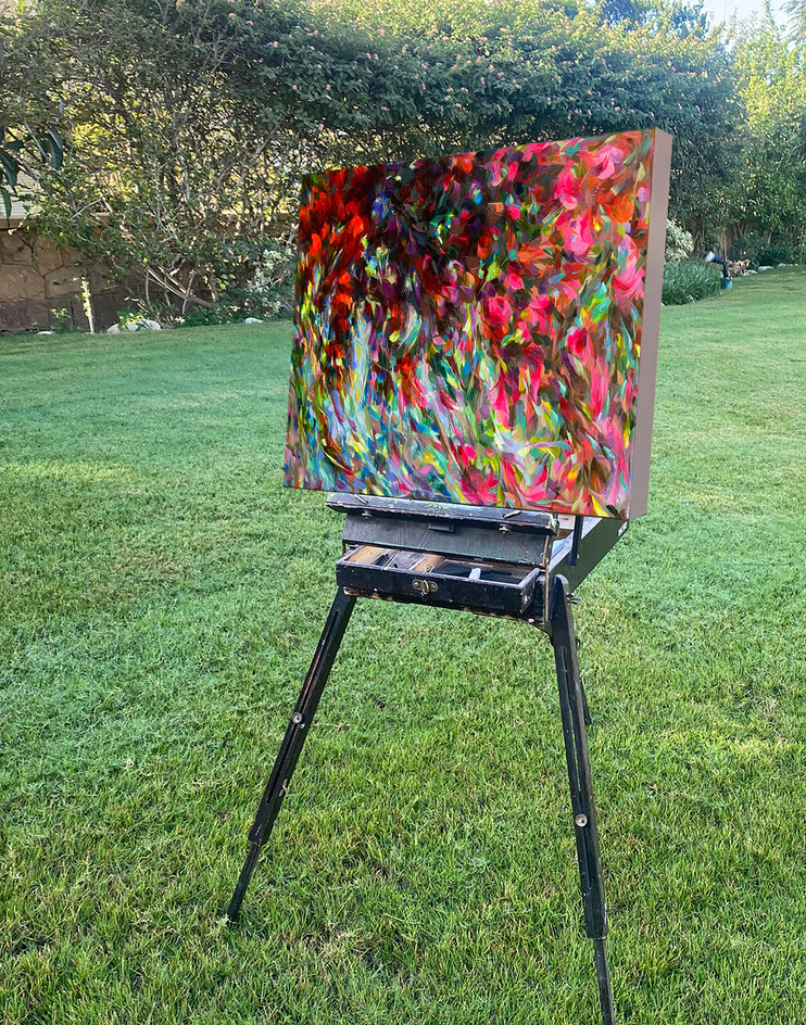 Crowd of Nature by Dowa Hattem |  Side View of Artwork 