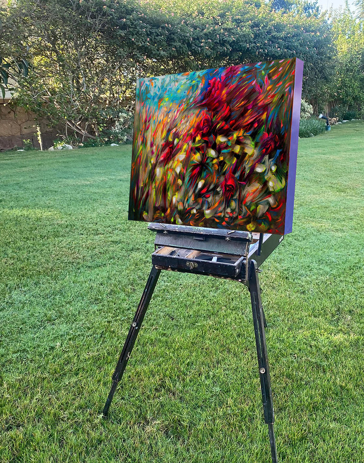 Gone with the Wind by Dowa Hattem |  Side View of Artwork 