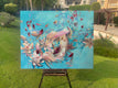 Original art for sale at UGallery.com | Positive Vibes by Dowa Hattem | $2,100 | oil painting | 31.49' h x 39.37' w | thumbnail 3