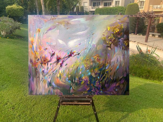 Serene Happiness by Dowa Hattem |  Context View of Artwork 