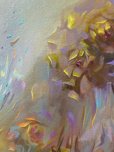 Serene Happiness by Dowa Hattem |   Closeup View of Artwork 