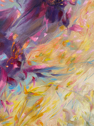 Original art for sale at UGallery.com | Torrent of Dreams by Dowa Hattem | $2,900 | oil painting | 55.1' h x 55.12' w | photo 4