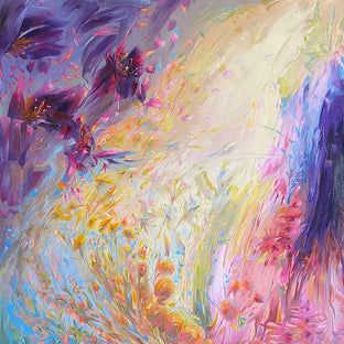 Original art for sale at UGallery.com | Torrent of Dreams by Dowa Hattem | $2,900 | oil painting | 55.1' h x 55.12' w | photo 1