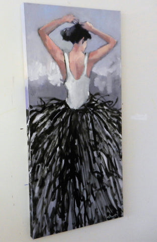 Original art for sale at UGallery.com | Dress Craze by Mary Pratt | $2,300 | oil painting | 48' h x 24' w | photo 2