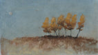 Original art for sale at UGallery.com | Birch Trees by Drew McSherry | $475 | mixed media artwork | 7.75' h x 12.75' w | thumbnail 1