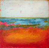 Original art for sale at UGallery.com | Ruby by Drew Noel Marin | $2,575 | acrylic painting | 36' h x 36' w | thumbnail 1