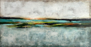 Original art for sale at UGallery.com | Walking the Line by Drew Noel Marin | $2,500 | acrylic painting | 24' h x 36' w | photo 1