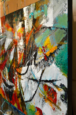 Original art for sale at UGallery.com | Firebird by DL Watson | $2,725 | acrylic painting | 40' h x 30' w | photo 2