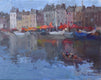 Original art for sale at UGallery.com | In a Boat by Oksana Johnson | $700 | oil painting | 11' h x 14' w | thumbnail 1
