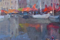 Original art for sale at UGallery.com | In a Boat by Oksana Johnson | $700 | oil painting | 11' h x 14' w | thumbnail 4